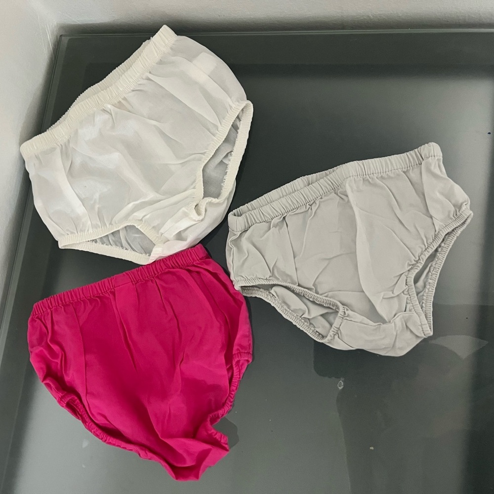 Kids Colorful Underwear Set - White, Gray, and Pink